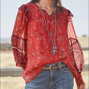 Printed Sundance Blouse